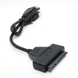 Mosunx жесткого диска SATA 7 + 15 Булавки 22 до USB 2.0 кабель-адаптер для 2.5 "HDD ноутбука no22 Прямая доставка