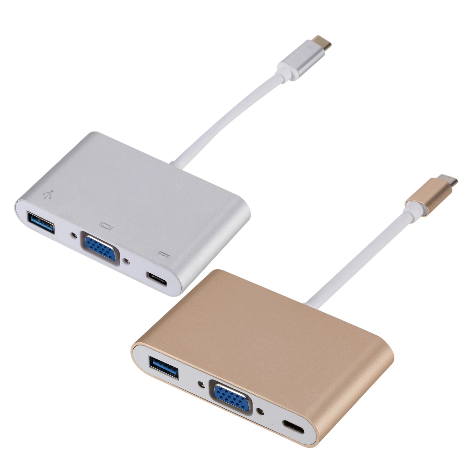 Адаптер кабель типа c к VGA USB 3 1 Type адаптер Папа мама для Macbook Chromebook Pixel ноутбука| |