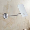 Bath Mirrors 3 X Magnifying Mirror Wall Makeup Mirror of Bathroom 1 Sided Lady Square Folding Cosmetic Mirrors With Arm 6208 2