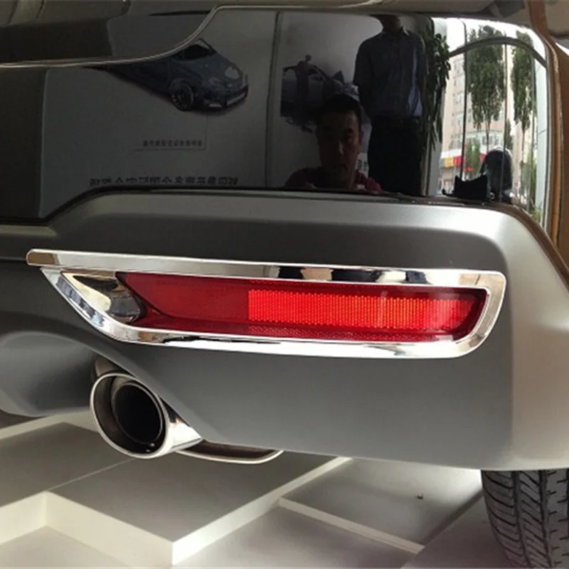 

Free Shipping High Quality ABS Chrome Rear Fog lamps cover Trim Fog lamp shade Trim For SUBARU Forester