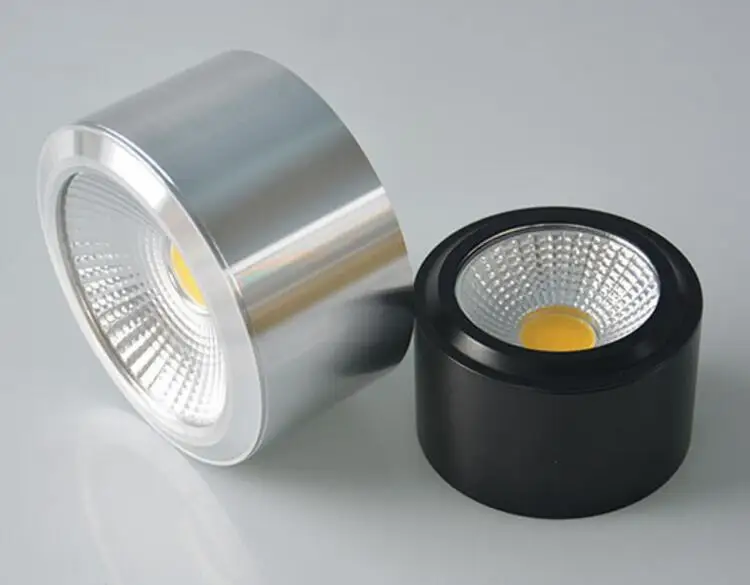 

Free Shipping 7W/10W Dimmable Round COB LED Ceiling Light Surface Mounted Kitchen Bathroom Lamp AC85-265V LED Down light