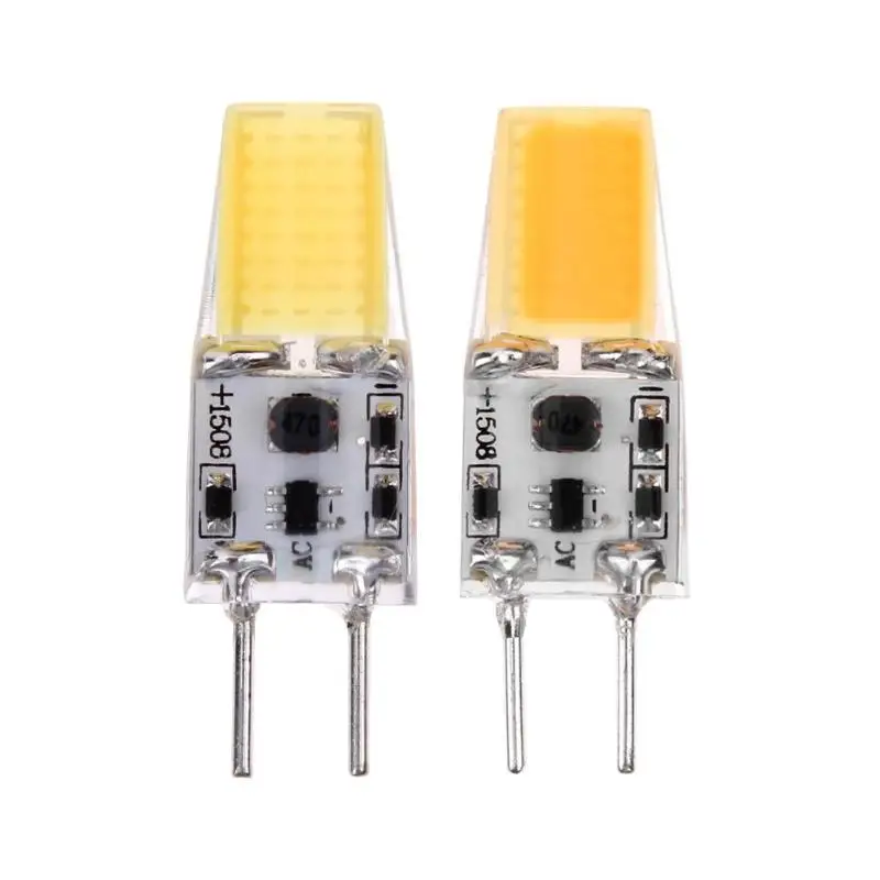 

GY6.35 AC 12V 3W LED Chip Dimmable Silicone 1508COB LED 275LM Corn Bulb for Chandelier Crystal LED Light Lamp Chip Projector