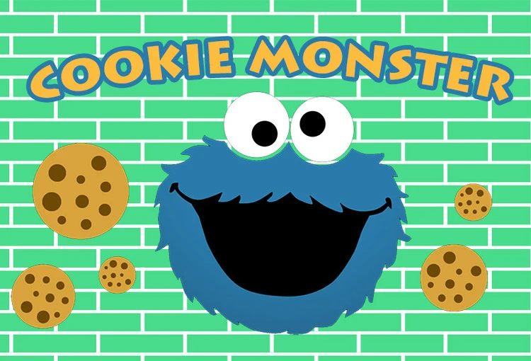 Download Happy Birthday Party Cookie Monster Sesame Street Cartoon Photo Background Photography Backdrops Quality Vinyl Background Aliexpress