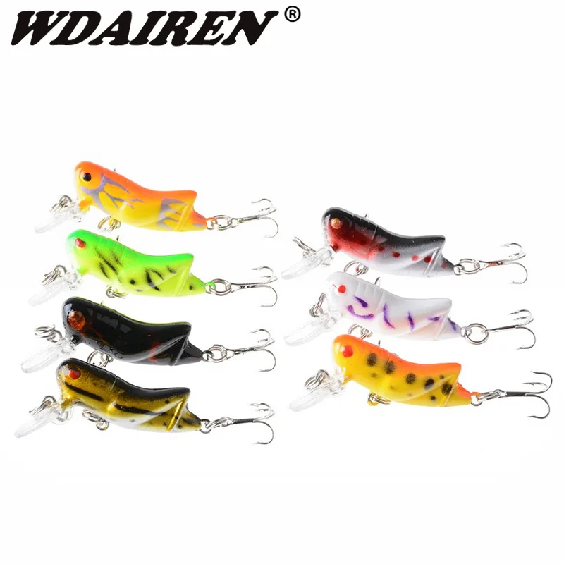 

WDAIREN 1Pcs Flying Jig Wobbler Lure Hard Lure Bait 4.5cm 3g Artificial Bait Grasshopper Insects Sea Fishing Tackle Pesca WD-078
