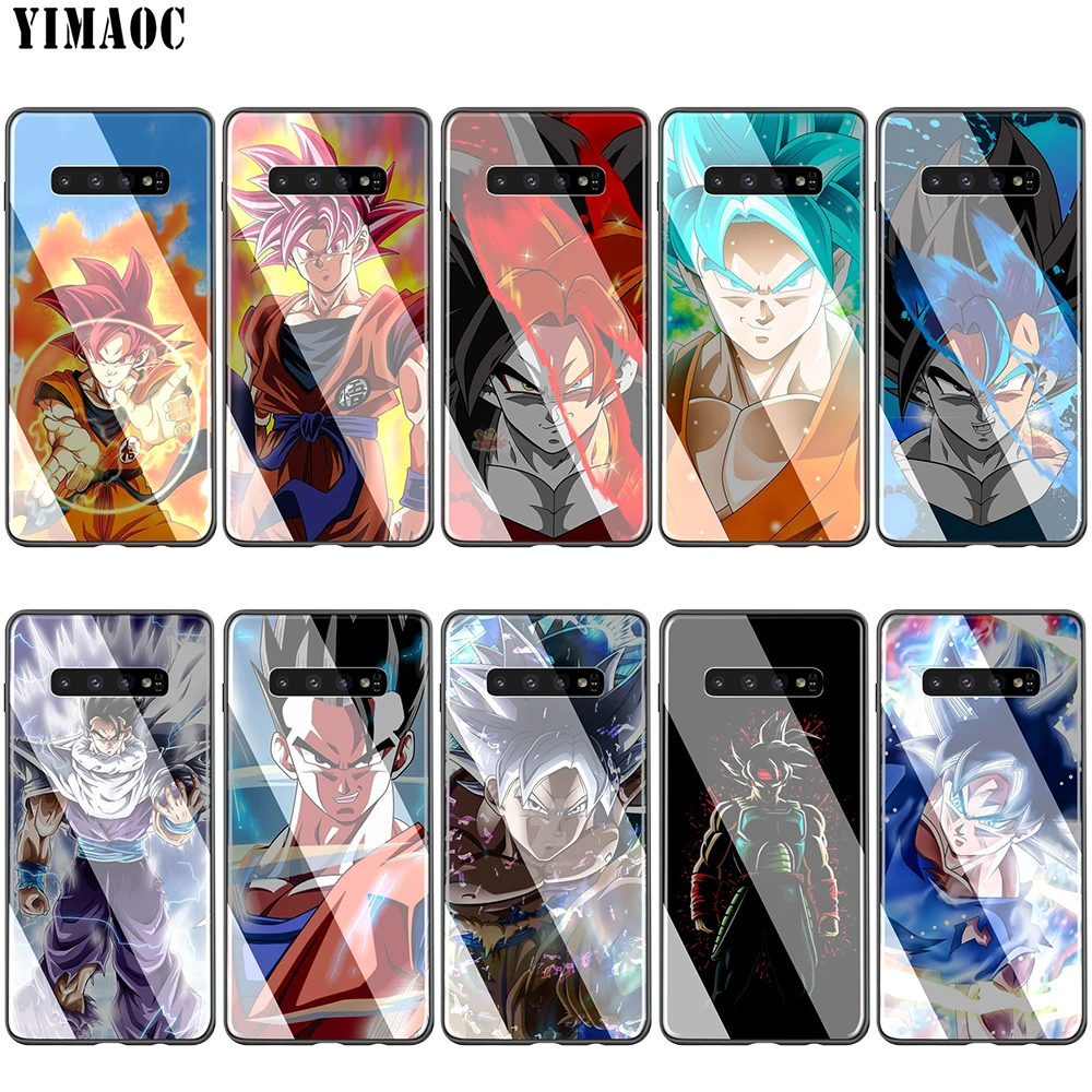 Стеклянный ТПУ чехол Lavaza Dragon Ball Z Super DBZ Goku для Samsung Note 8 9 S7 S8 S9 S10 A10 A20 A30 A40 A50 A60 A70 Edge Plus