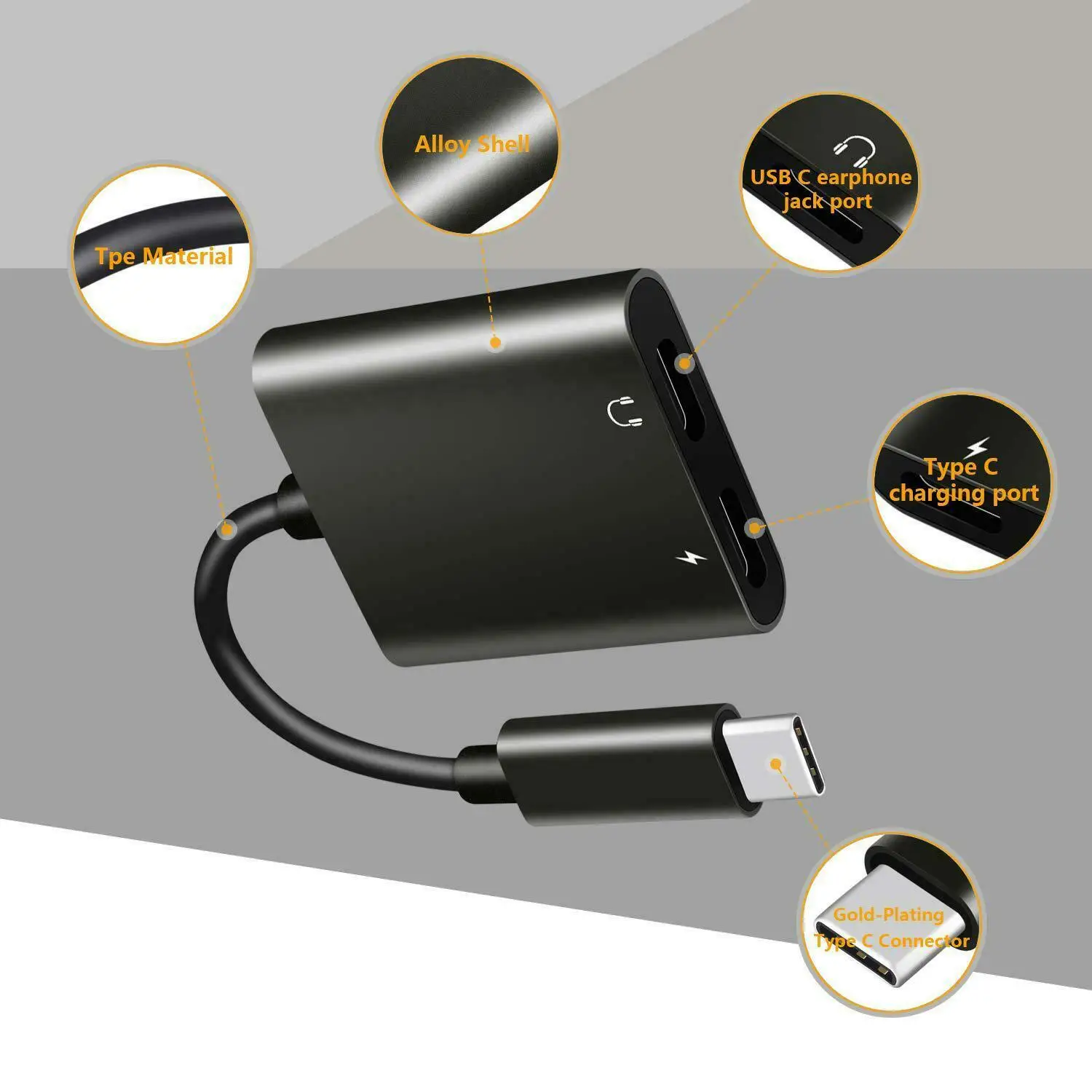 Type C-USB-C 4K HDMI USB 3,0 3 в 1 концентратор адаптер кабель для Apple Macbook наушников динамик мобильного телефона