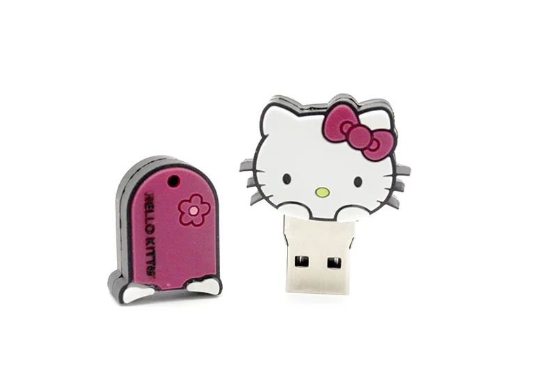 JASTER цветной usb-флеш-накопитель Hello Kitty флеш-накопитель с кошкой флеш-накопитель специальный подарок модный мультфильм животное Флешка 64 ГБ 8 ГБ 32 ГБ 16 ГБ 64 ГБ