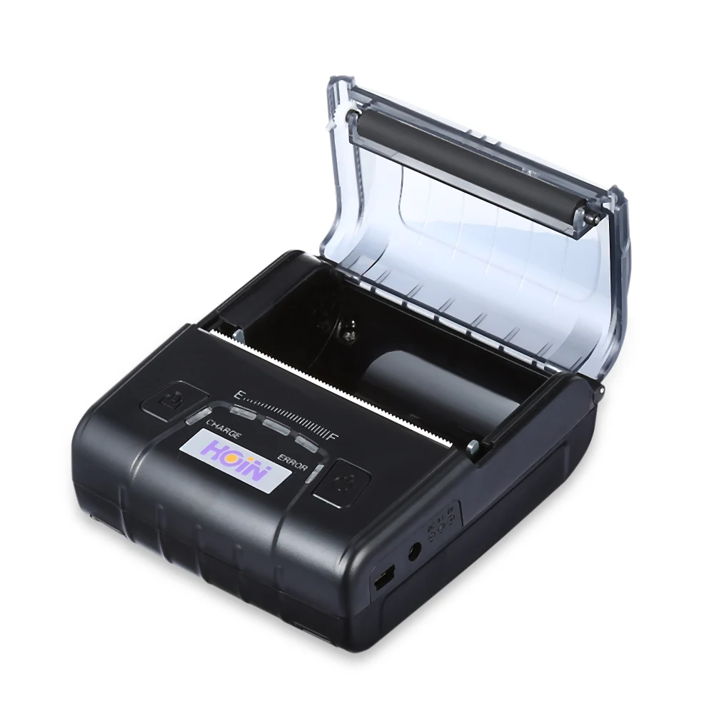 

HOIN HOP-E300 Mini Thermal Printer Receipt Machine With 1500mAh 7.4V Rechargeable Battery USB/ Bluetooth Thermal Receipt Printer