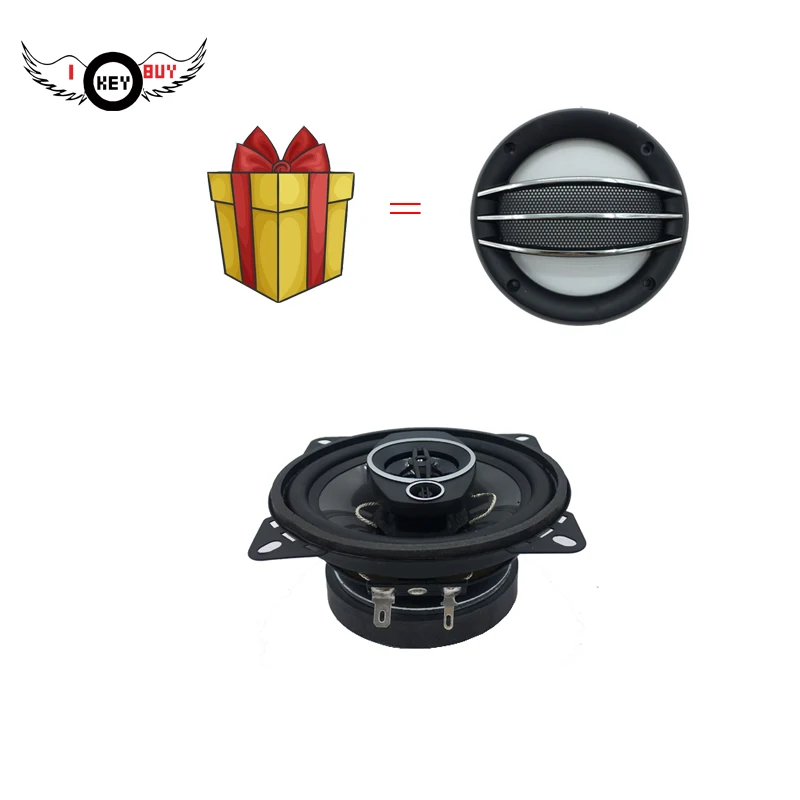 Free Shipping 2 Pcs 4 Inch 200 W 4 Ohm 3 Ways Coaxial Speaker Audio Vehicle Auto Audio Music Stereo Hifi Louder Speaker