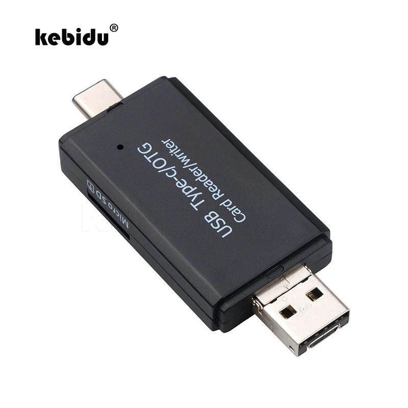 Kebidu 3 в 1 USB OTG кардридер флэш накопитель высокоскоростной USB2.0 TF/SD карта для