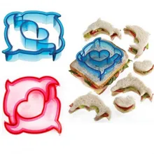 Сэндвич Плесень Резак головоломка в виде дельфина медведь автомобиль собака форма выпечки для пирога, хлеба, тостов формочка сэндвич Кондитерский Резак кухонные инструменты