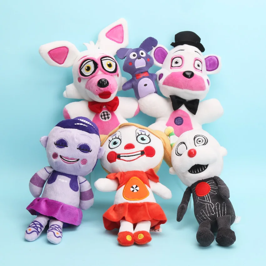 Плюшевая игрушка Five Nights At Freddy's Sister 15 25 см FNAF Freddy Fazbear Foxy Funtime brinquedo мягкая кукла