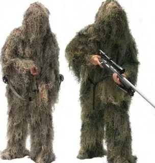 Военный камуфляж Ghillie костюм охотничья одежда камуфляж тенты ткань Тактический Ghillie костюм камуфляж охотничий тент ткань - Цвет: Цвет: желтый