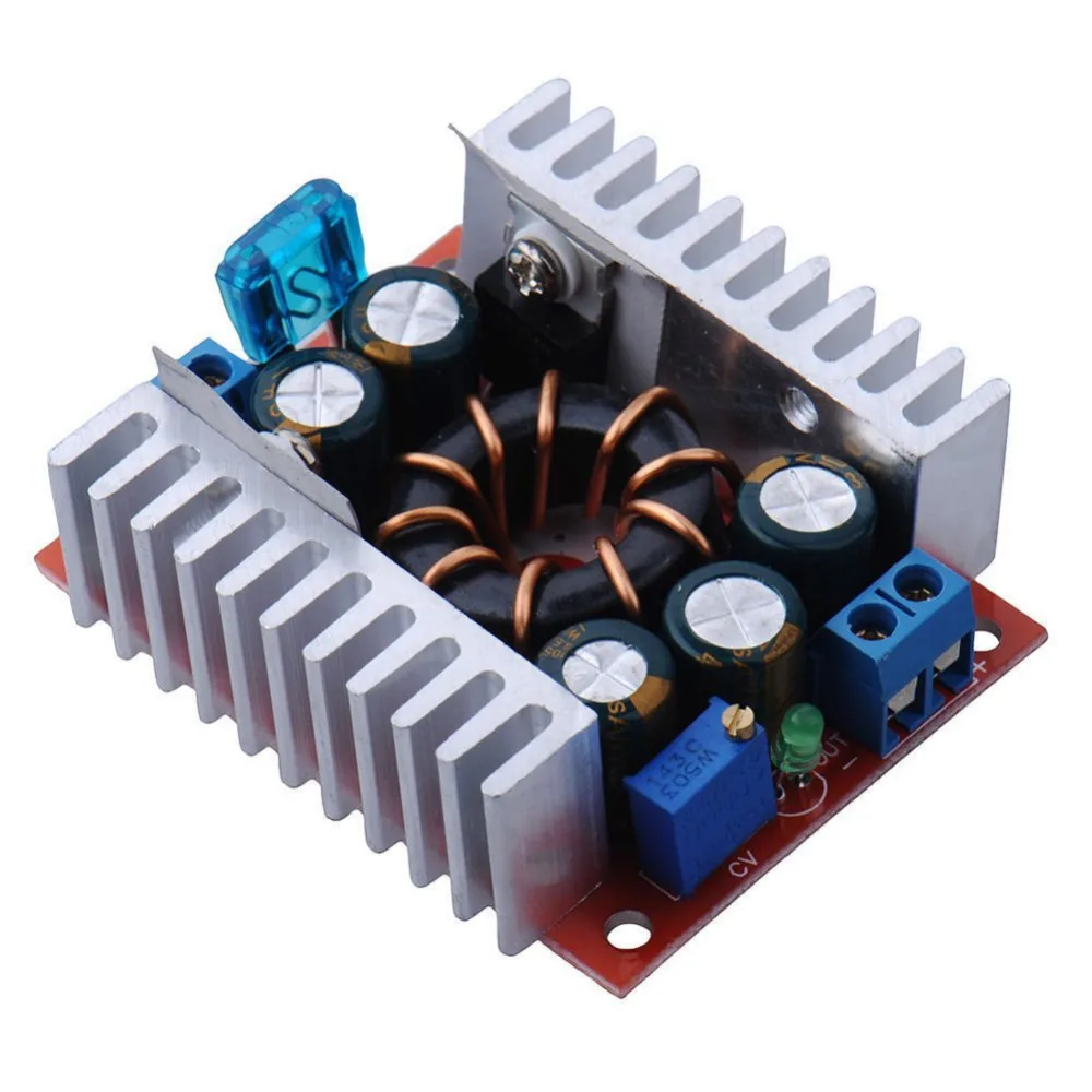 DIY LED U-Home DC to DC Buck Converter Voltage Regulator Step-down Convert Module Rated 15A 4V-30V to DC1.2-32V for LED Strip