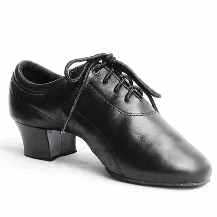 Высококачественные черные мужские современные танцевальные туфли для латиноамериканских бальных танцев, танго, сальсы, мягкие танцевальные кроссовки на квадратном каблуке