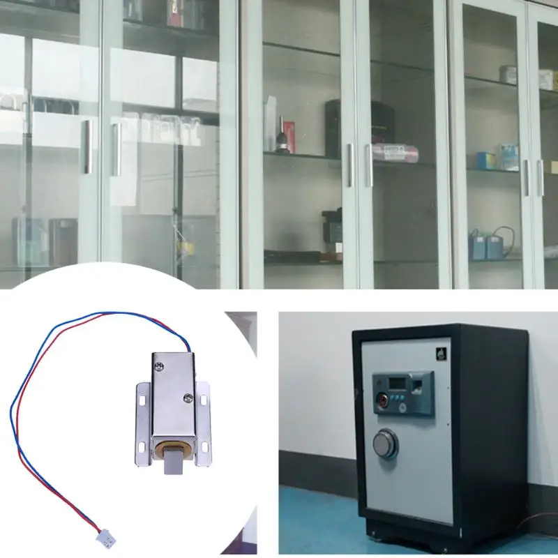 

DC 12V Square Electromagnetic Lock,Stainless Steel Push-Pull Cabinet Control Tongue Lock,Electronic lock actuator for cabinets