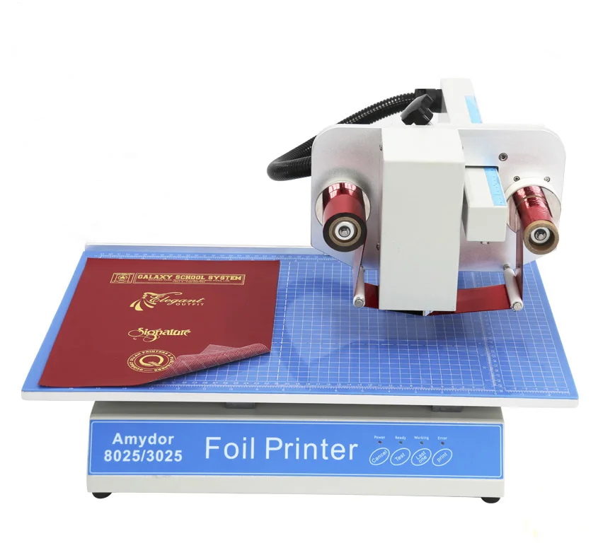 Цифровая Горячая фольга 8025 кожаная обложка для книги карты принтер для печати на фольге
