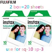 Подлинная Fujifilm Instax 20 Лист квадратная пленка белая кромка пленка фотобумага для Instax SQ10 пленочная камера SP-3 камера