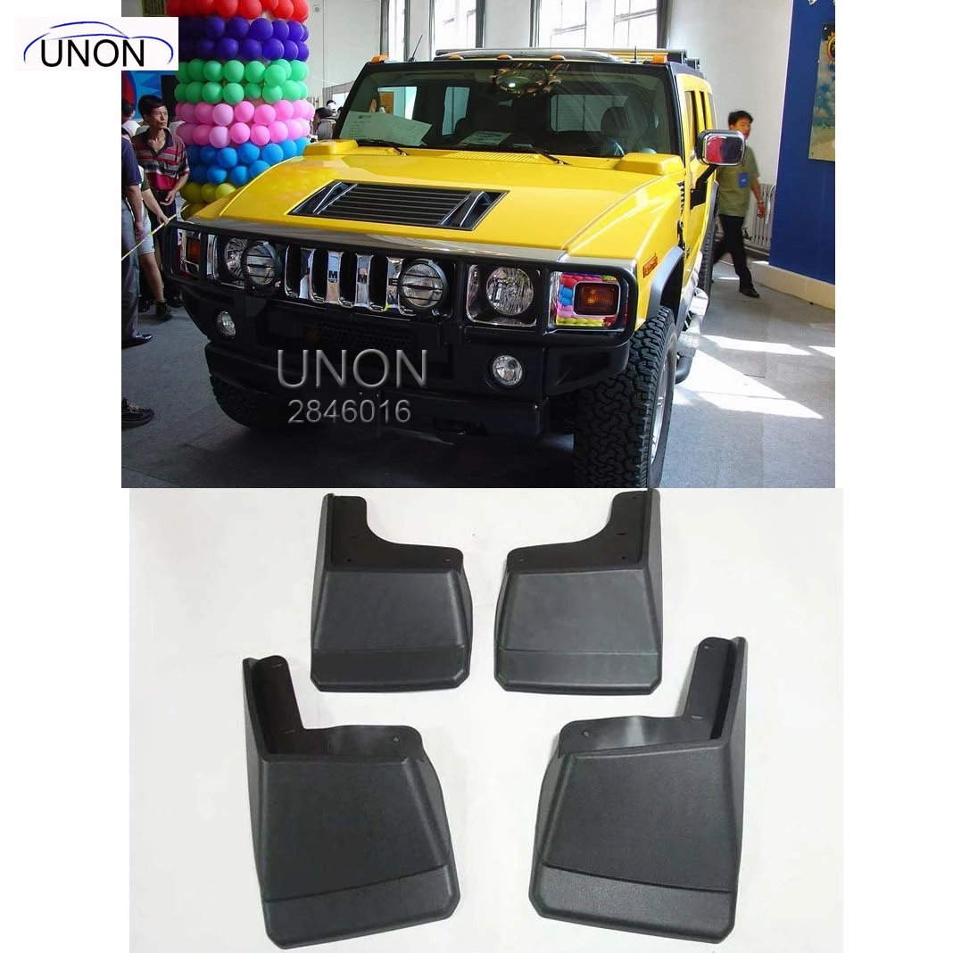 

FIT FOR 2003-2009 HUMMER H2 MOLDED MUDFLAPS MUD FLAP SPLASH GUARD MUDGUARDS FRONT REAR FENDER ACCESSORIES