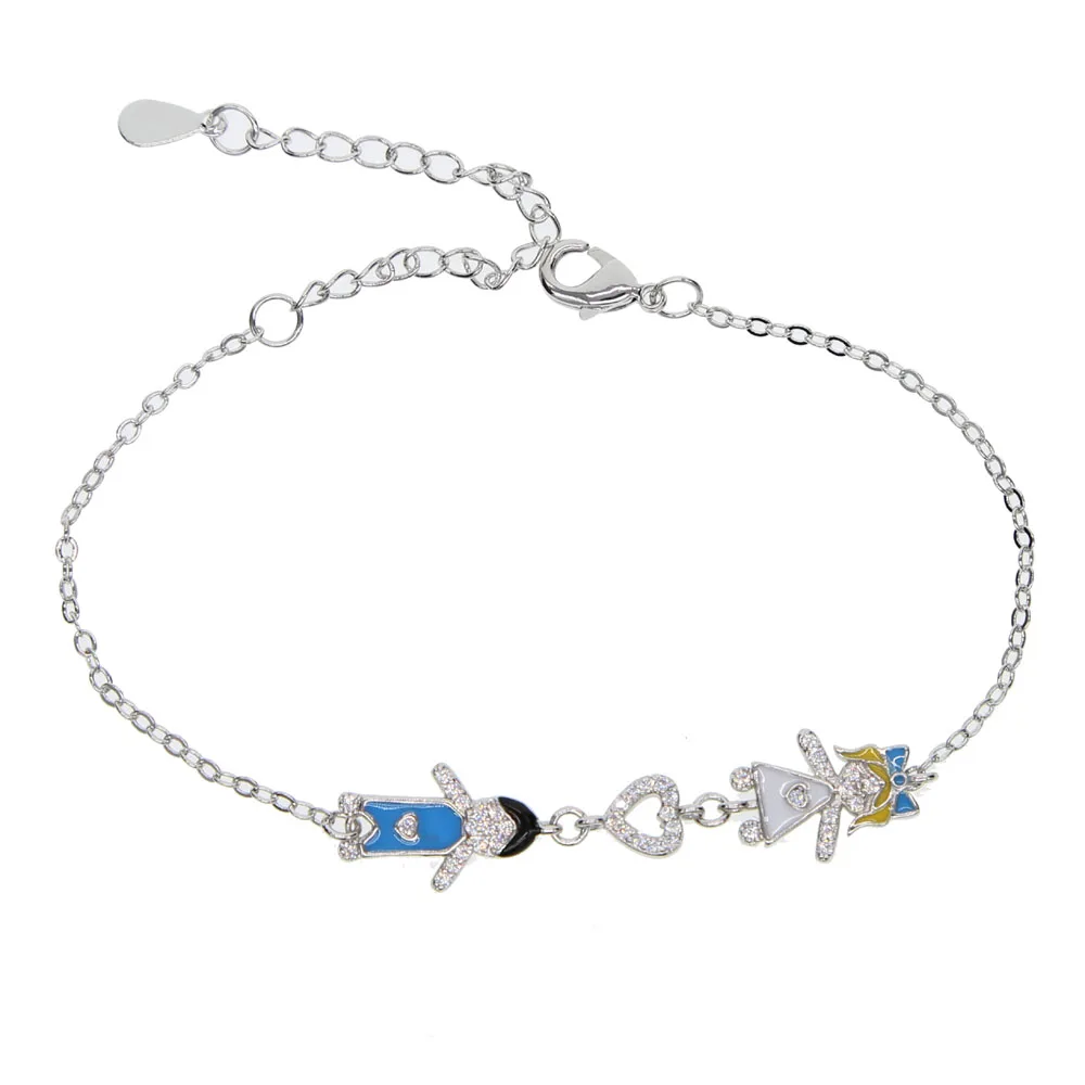 cute baby 16+5cm adjustable simple bangle boy girl heart charm link chain bracelet dainty delicate tiny jewelry for party gift | Украшения