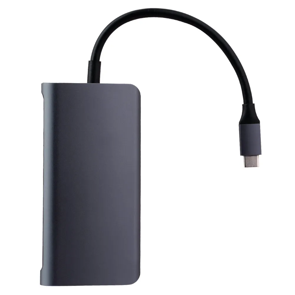 8 в 1 USB-C концентратор тип-c для мульти USB 3,0 HDMI 4 k RJ45 адаптер питания Тип c концентратор сплиттер для Macbook Pro Air