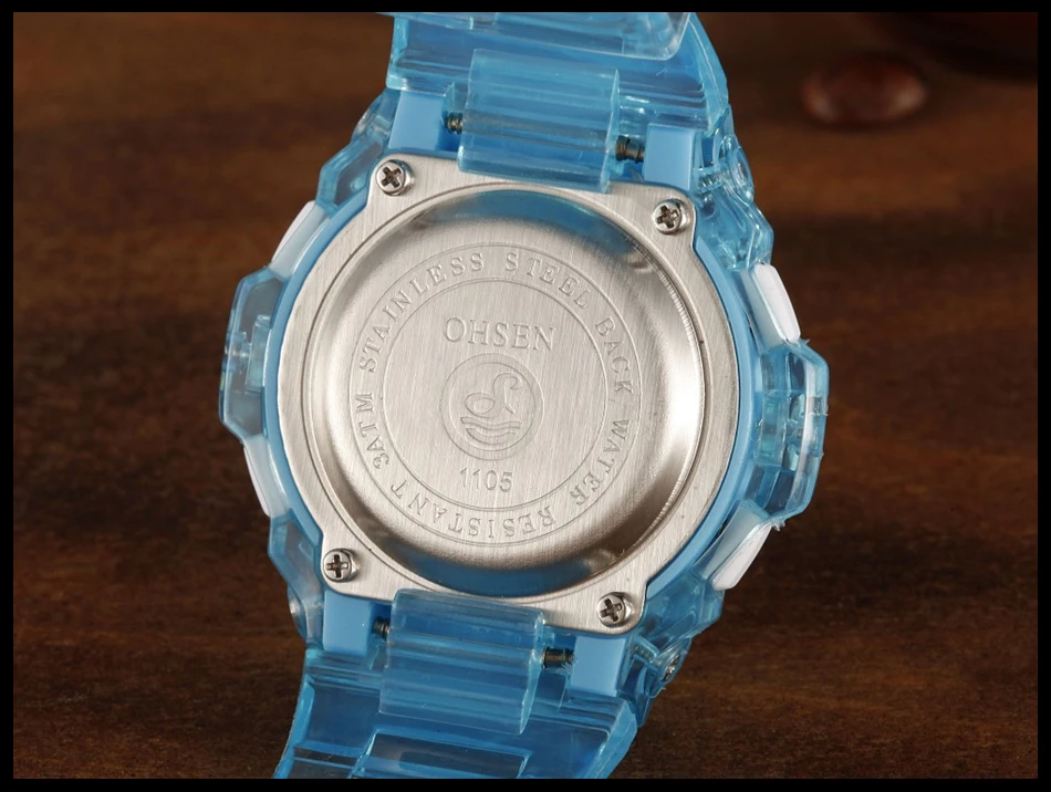 OHSEN Children Watch Fashion Casual Watches Quartz Wristwatches Waterproof Jelly Kids Clock boys Hours girls Students Wristwatch (29)