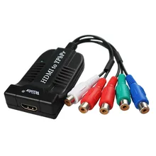 HDMI to Ypbpr 5RCA Converter HDMI to Ypbpr scaler adapter HDMI TO 5RCA Component Video for Game TV