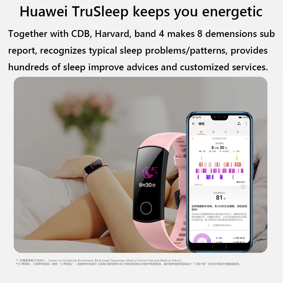 Original Huawei Honor Band 4  Running Smart Wristband Amoled Color 0.95 Touchscreen Swim Posture Detect Heart Rate Sleep Snap (10)