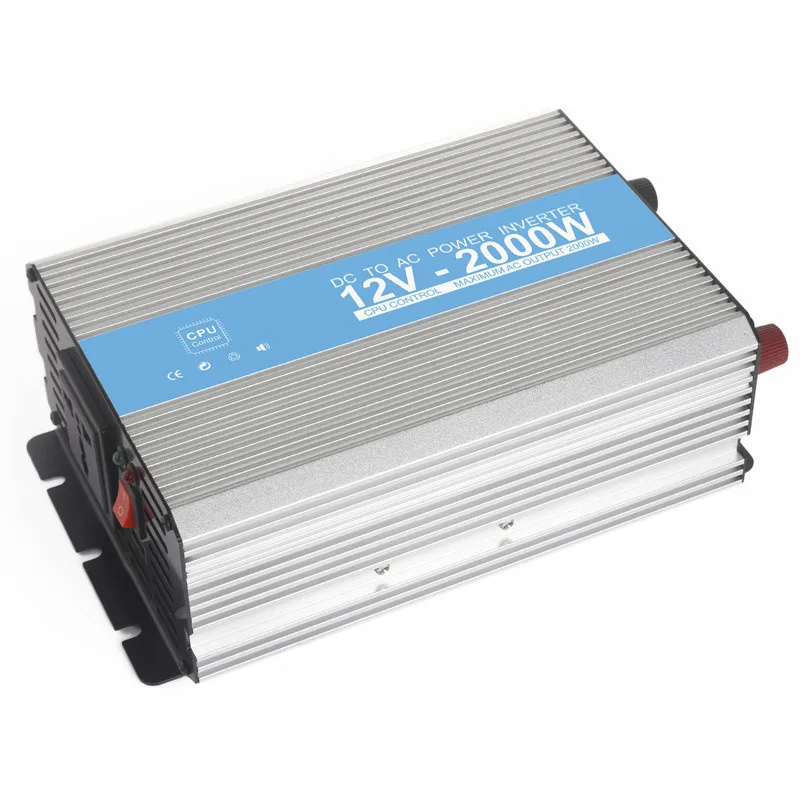 

2000W DC 12V to AC 220V Correction Sine Wave inverter High Power Car Home Power Converter