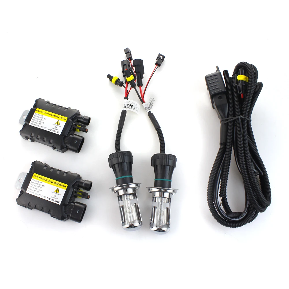 AC 12V 35W H4 Bombilla Bi Xenon HID Reemplazo Bombilla H4-3 Hi//lo 6000K 8000K Top 2 un