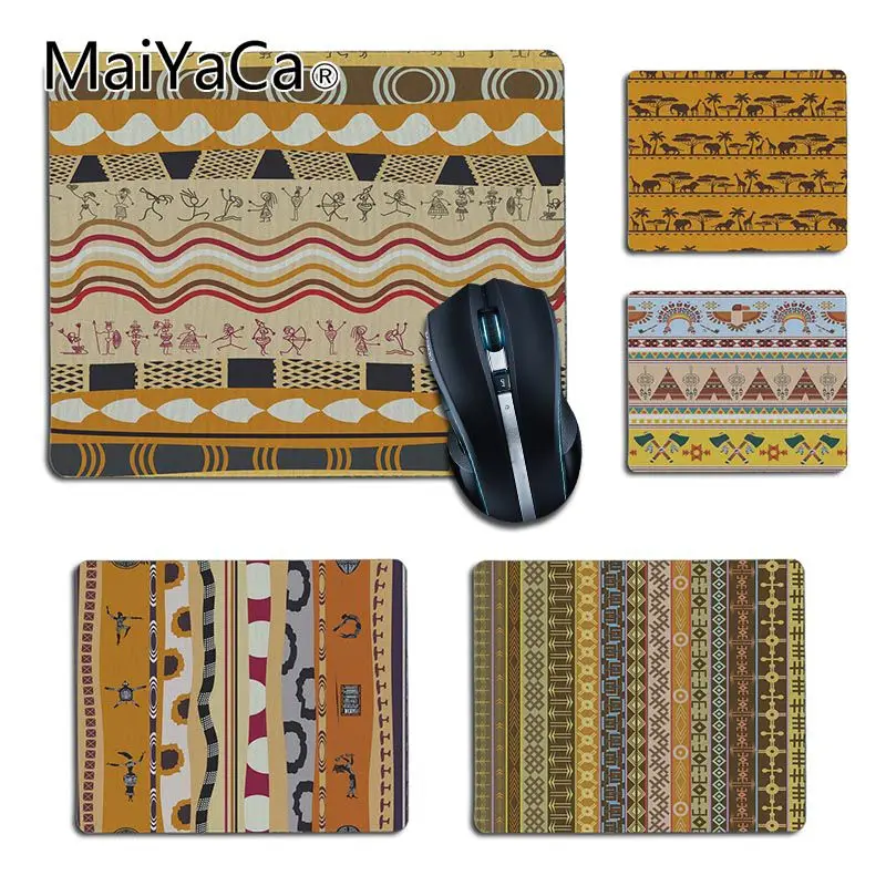MaiYaCa My Favorite Africa Icons Tribe Gamer Speed Mice Retail Small Rubber Mousepad DIY pictures PC computer gaming mouse pad