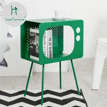 Луи Мода тумбочки креативный металлический Маленький журнальный столик гостиная квадратный диван угловой несколько скандинавских простой