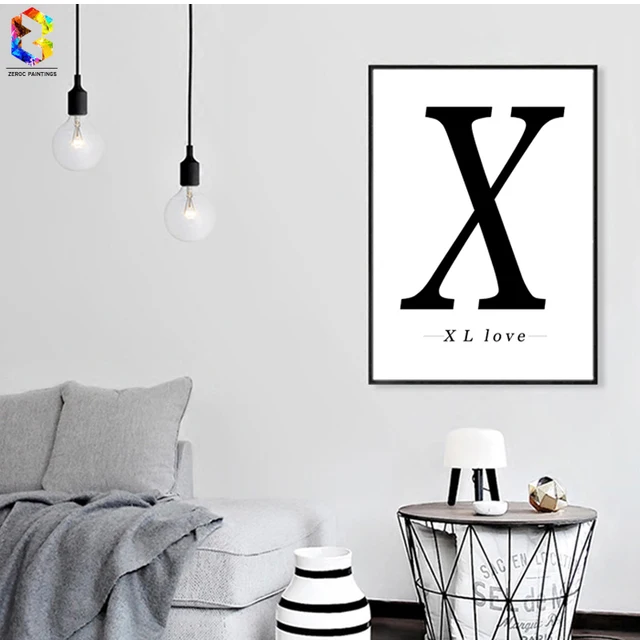 Xl amore citazione arte della tela di stampa pittura, pitture murali ... Poster per salotto