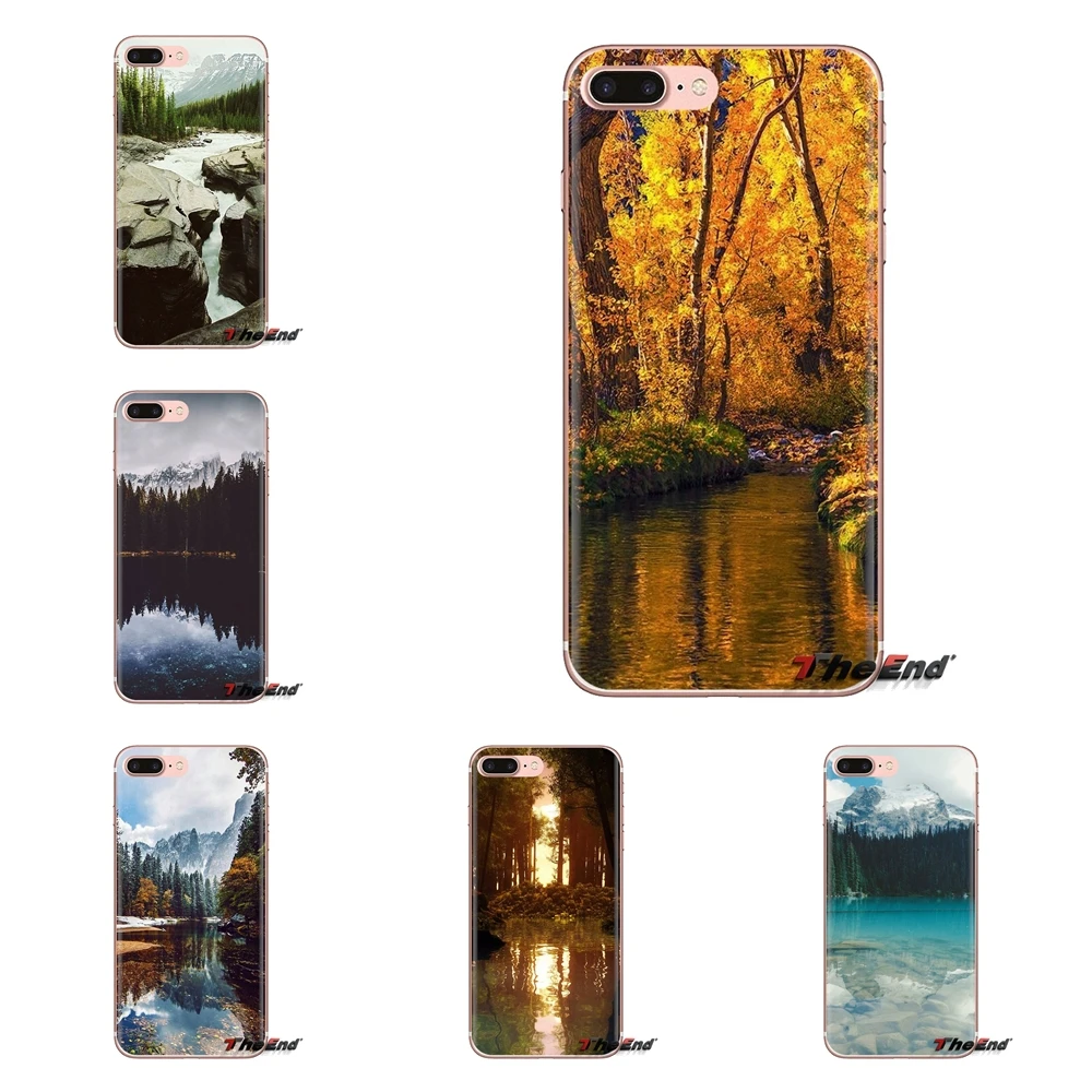 

For Huawei G7 G8 P7 P8 P9 P10 P20 P30 Lite Mini Pro P Smart Plus 2017 2018 2019 Lake forest nature landscape which Soft Bag Case