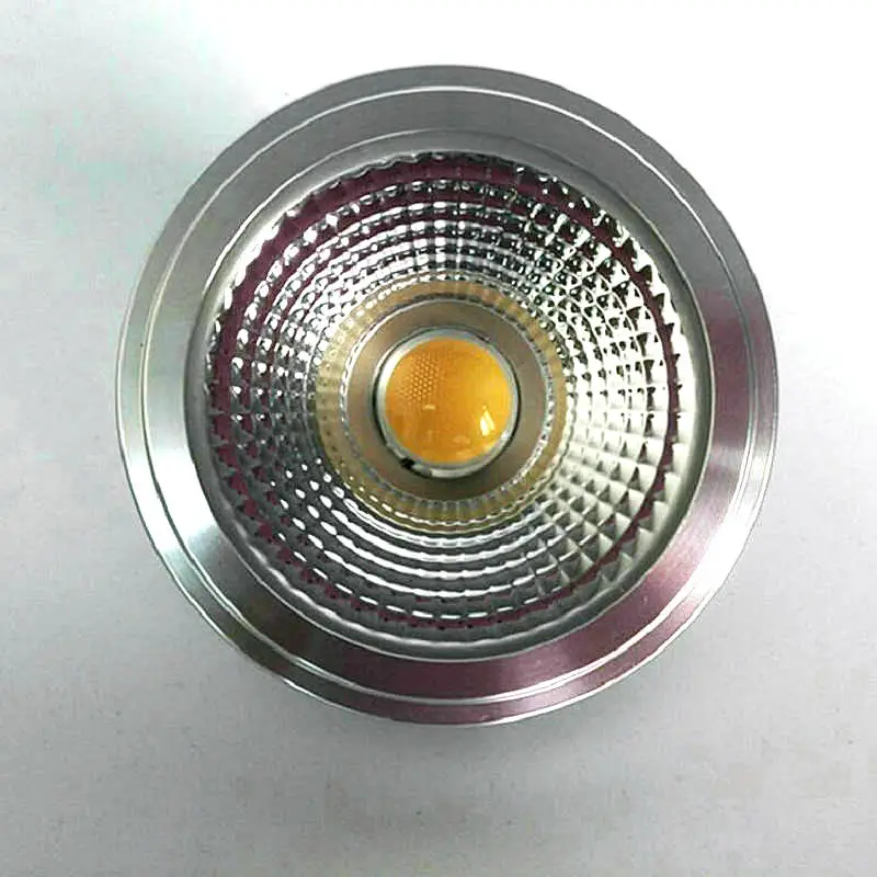 10 шт./лот 15 Вт Dimmabe Sharp COB LED AR111 свет GU10 G53 лампы 12 В 110 220 в 230 лампа QR111