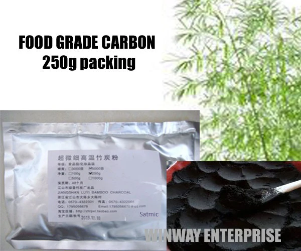 250G Упаковка премиум активированный бамбуковый угольный порошок пищевой отбеливание зубов углеродный л