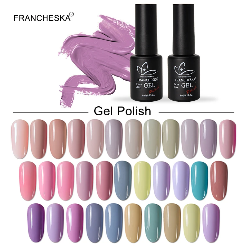 

Nail Gel Nail Polish 8ml UV Nails Art Design Semi Permanent Hybrid Gel for Nail Manicure Soak off Top Pink Gel Lacque