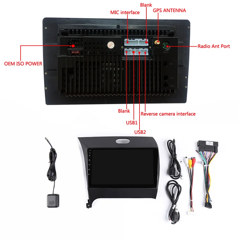 Cheap 9" 2G RAM 32G ROM Android Car DVD Player GPS for Kia CERATO K3 FORTE 2013 2014 audio car radio stereo navigation bluetooth wifi 5