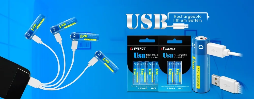 usb rechargeable aa batteries