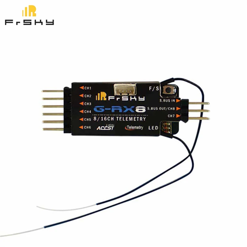 

FrSky G-RX8 2.4GHz 8/16CH Non-pins ACCST Telemetry Receiver Integrate With Variometer Sensor For RC Models Multicopter Part