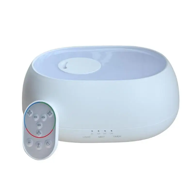 

500ml Remote Control Ultrasonic Air Humidifier Wood Grain Aroma Diffuser Night Light Essential Oil Diffuser Mistmaker for home