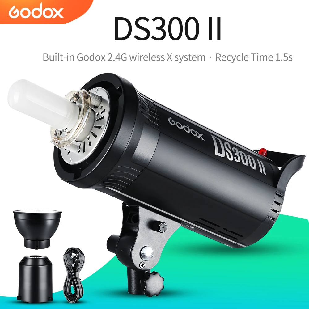 Godox DS300II 300Ws GN58 Bowens Mounts Studio Flash Strobe Photography For Professional photography the flash | Электроника