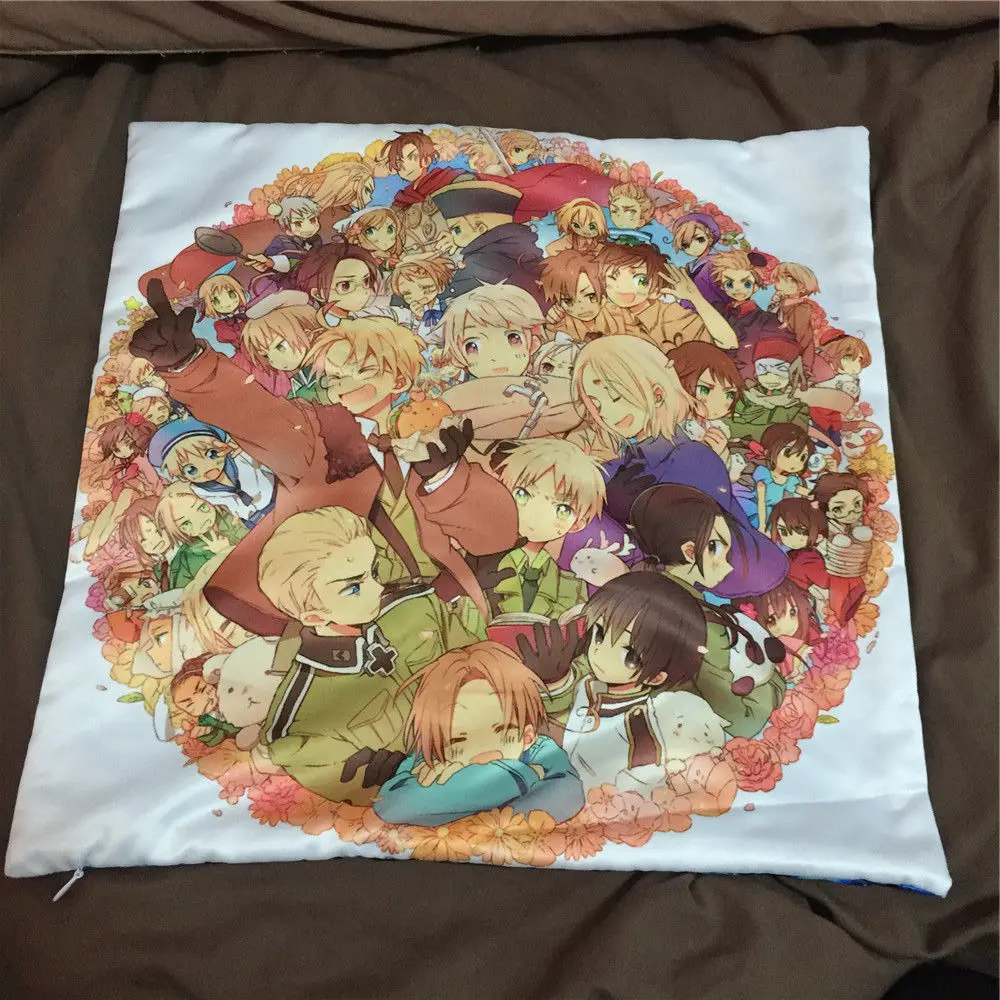 Axis Power Hetalia Aph аниме двухсторонняя подушка чехол s обнимающая Подушка Чехол Otaku