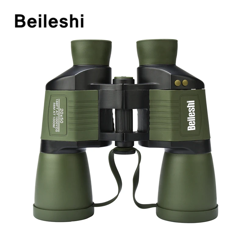 

Beileshi Binoculars 20x magnification 56m/1000m Telescope Wide-Angle BAK4 Prism Folding Professional Hunting Telescope outdoor