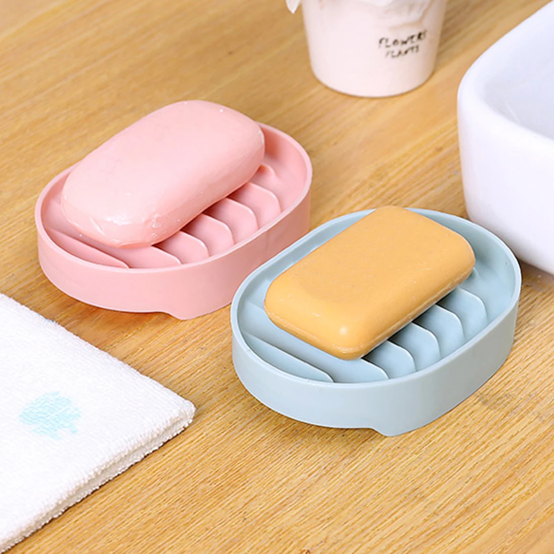 Buy 1PCS Portable Plastic Home Travel Soap Dishes Soap