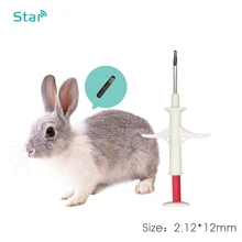 20шт) 134,2 кГц ISO чип FDX-B животных rfid микрочипы 2,12*12 мм транспондер rfid ПЭТ микрочип шприц для управления животноводством