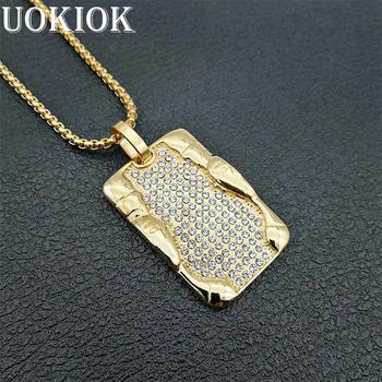 

Hip Hop Iced Out Queen Pharaoh Pendants Gold Color Stainless Steel Nefertiti Head Portrait Necklace Ancient Egyptian Jewelry