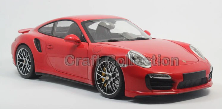 *Red 1/18 911 Turbo S 2013 Sport Car Limited Edition Luxury Vehicle Diecast Model Car Aluminum Die casting Products Miniature