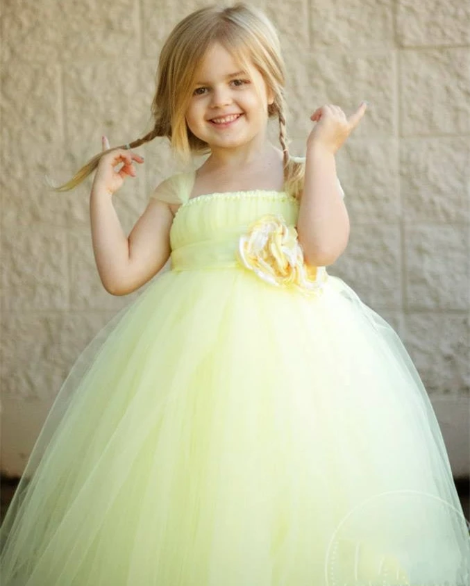 Children clothing Summer new European version Girls clothes Princess dress Tutu Handmade custom Gauze Mesh Costume