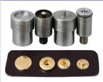 

Free Shipping 633 831 655 metal snap button Poppers Hand mould Die set for Green Hand press clinching machine